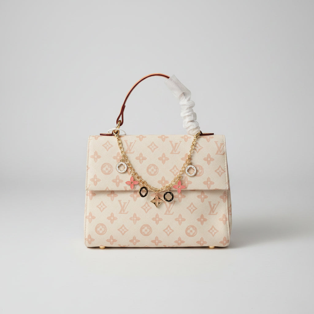Colorful Handbag with Bag Charm | Designer-Inspired