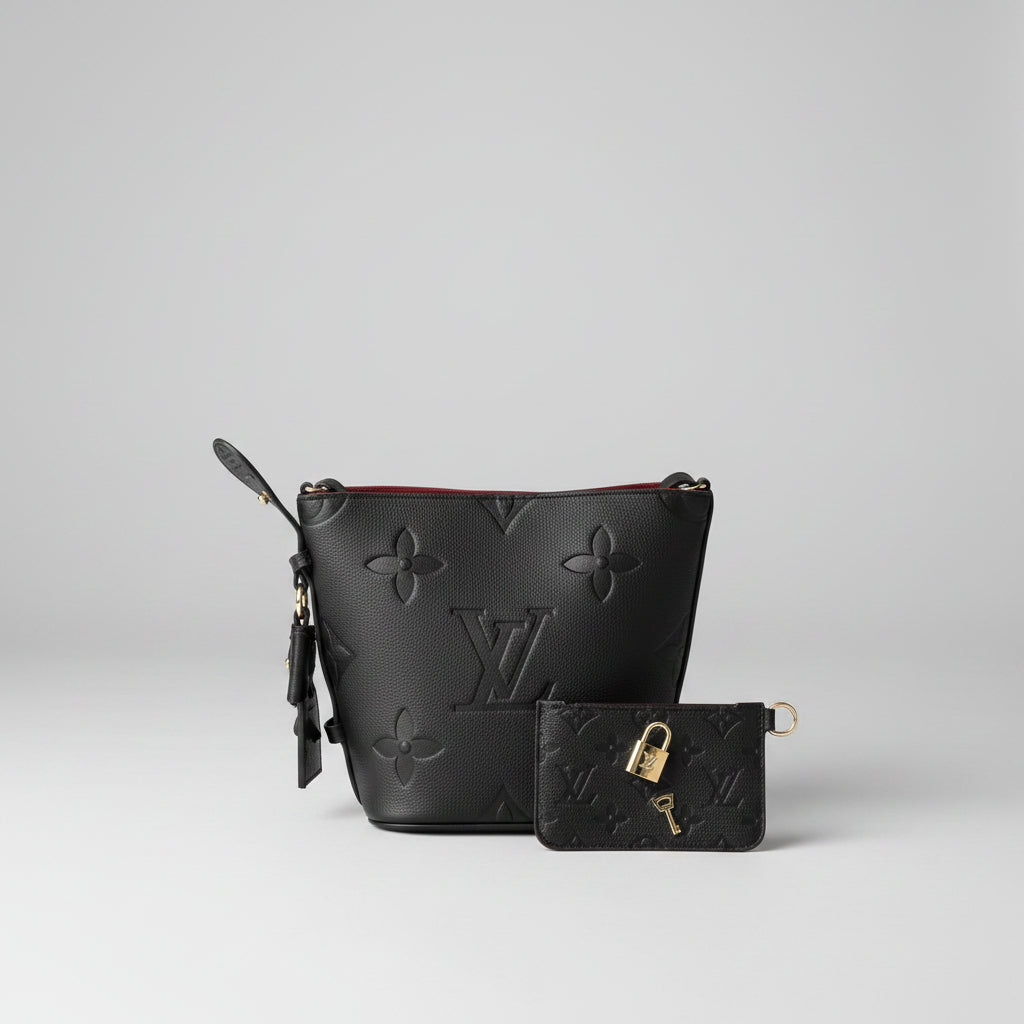 2-Piece Designer-Inspired Bucket Bag Set