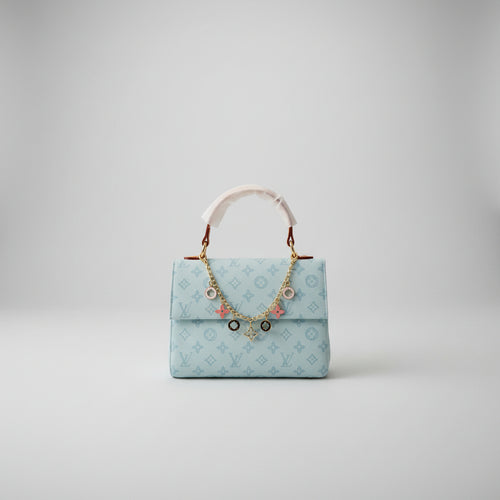 Colorful Handbag with Bag Charm | Designer-Inspired