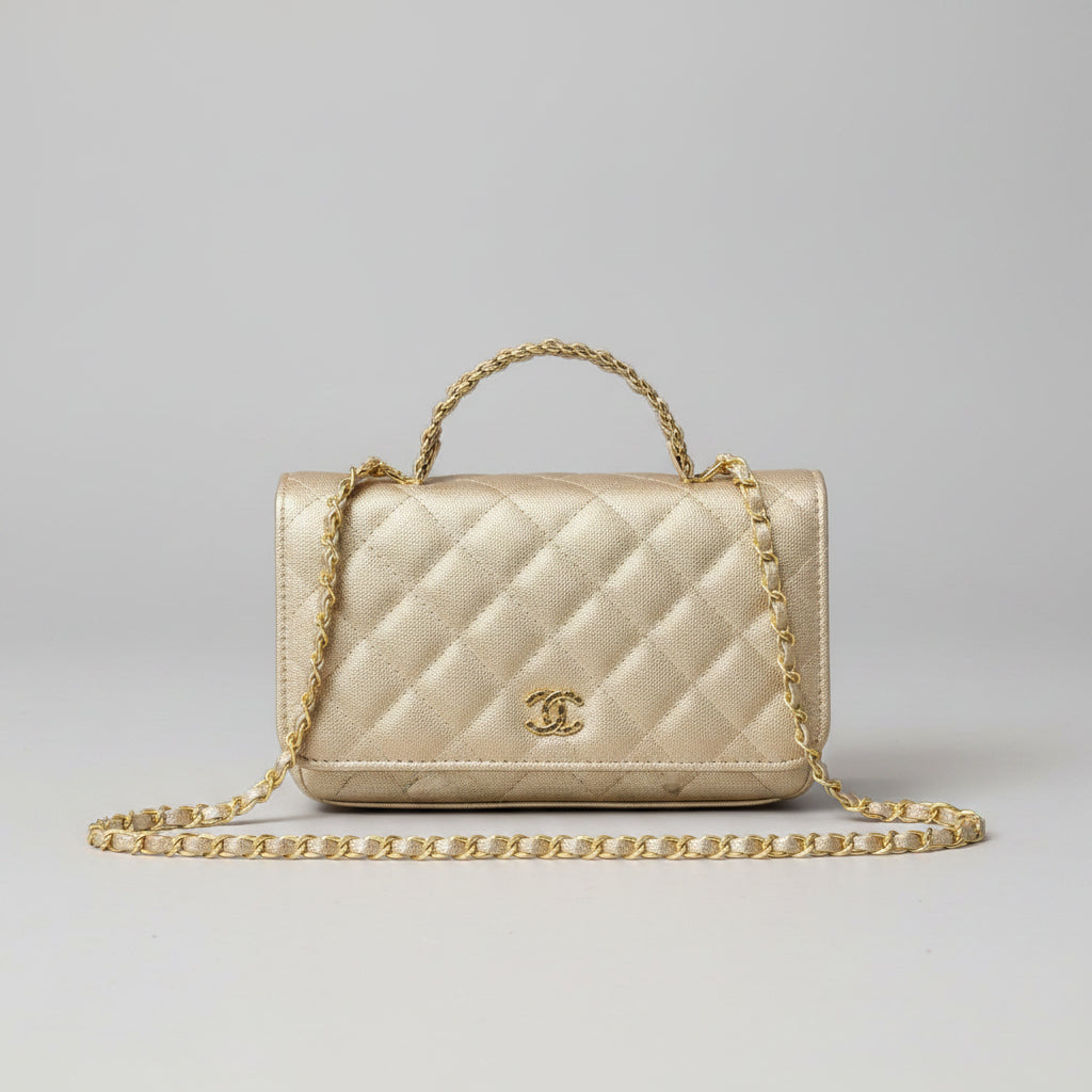 Gold Luxury Hand Bag