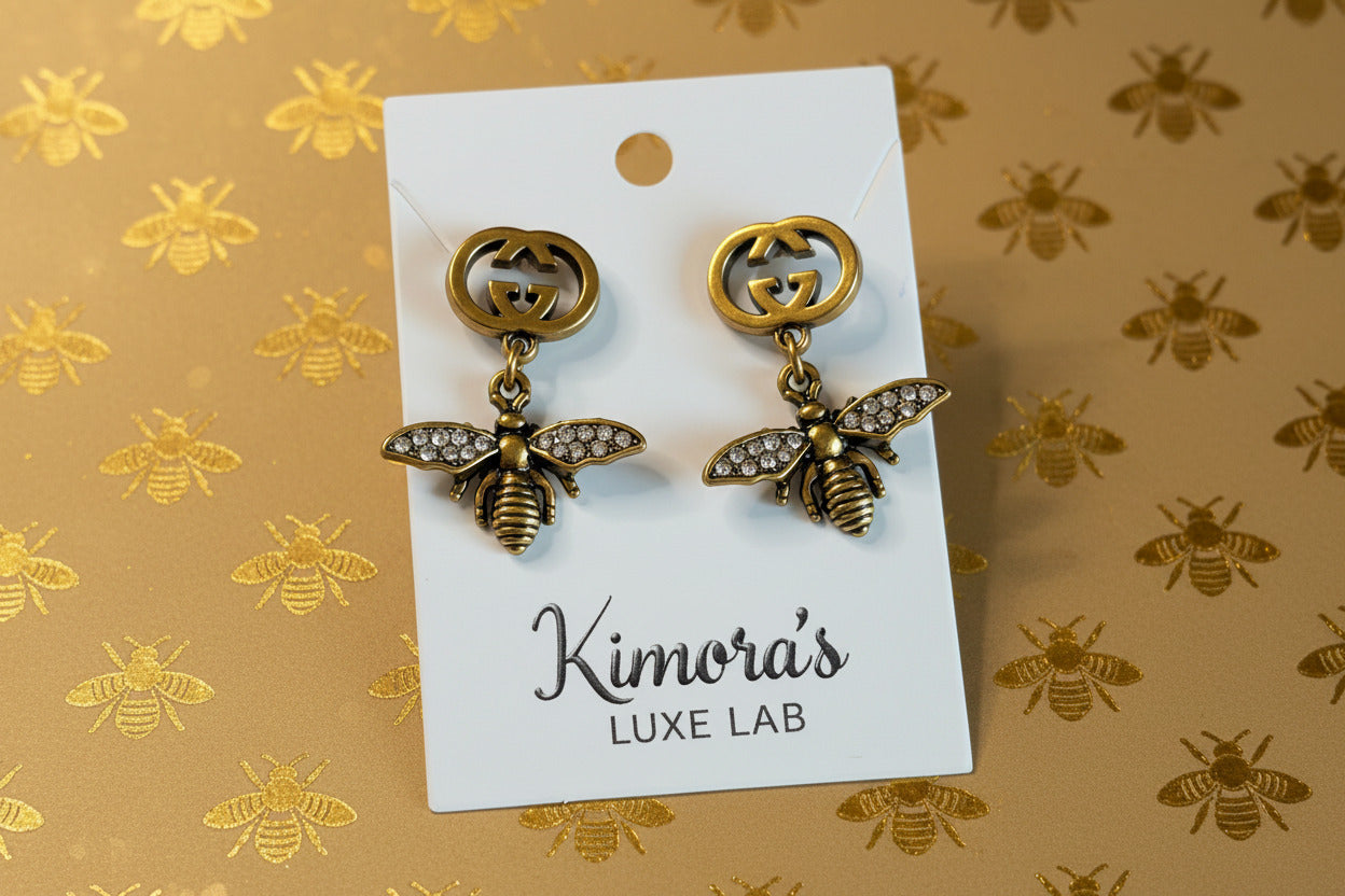 Bee Fashion Earrings - Designer Inspired Statement Studs
