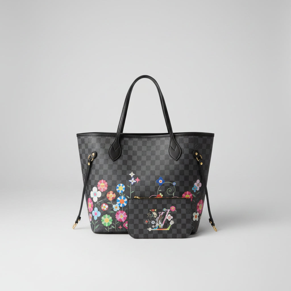 Super Cute Big Designer Inspired Flower Shoulder Bag