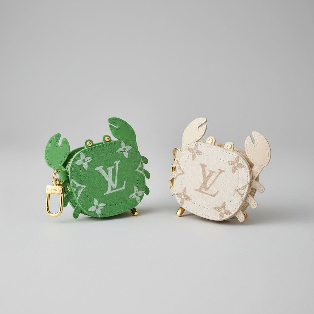 Designer Inspired Crab Bag Charm
