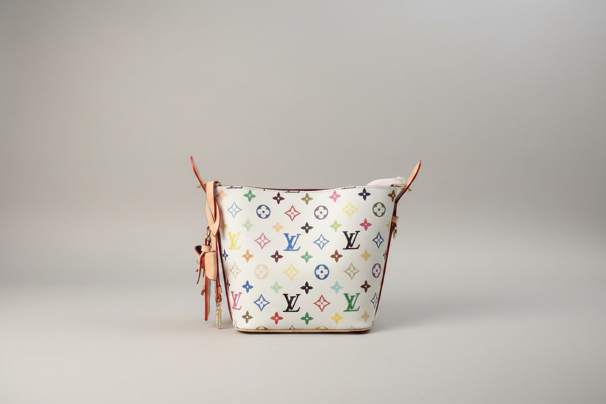2-Piece Designer-Inspired Bucket Bag Set