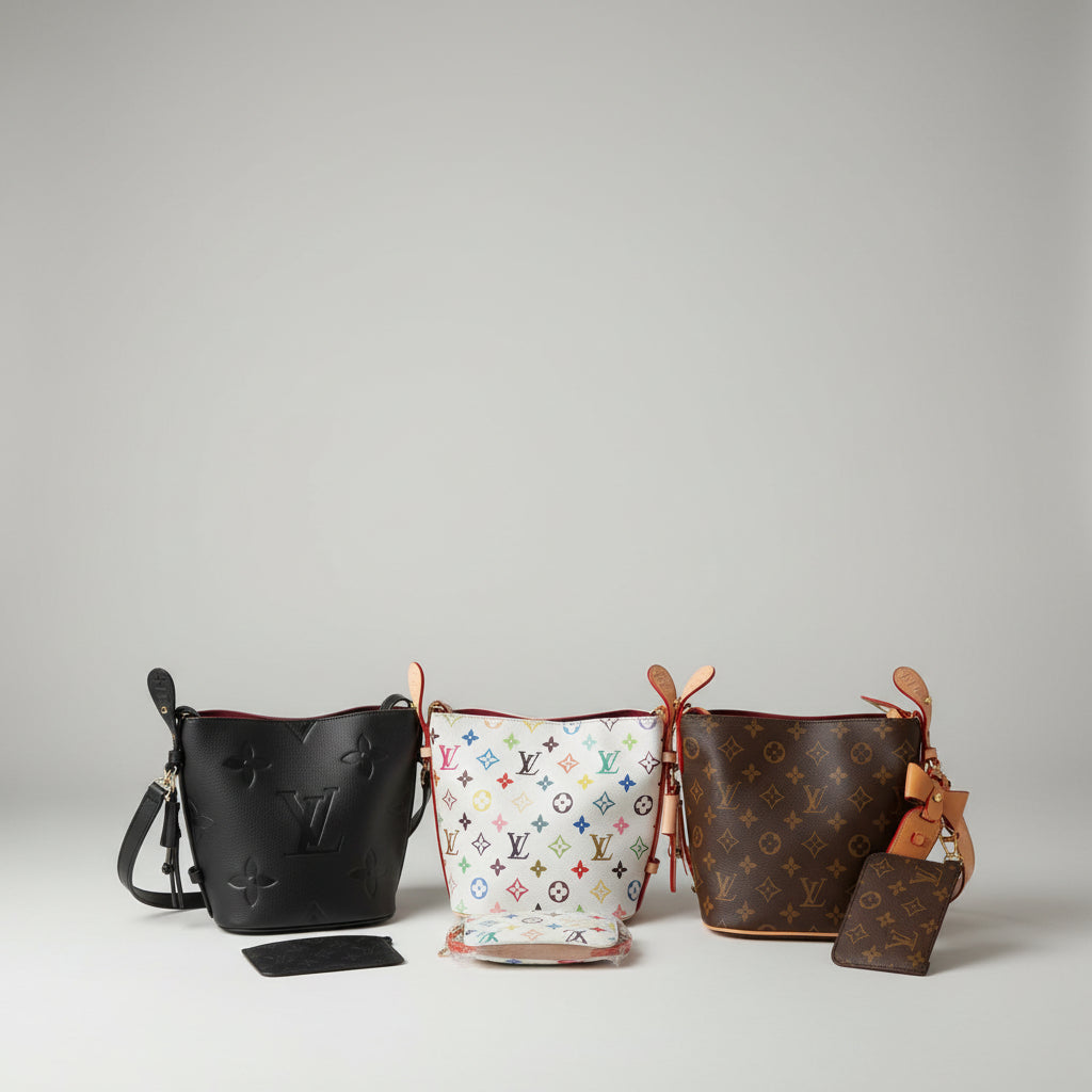Designer Inspired Bucket Bag - Structured Edition