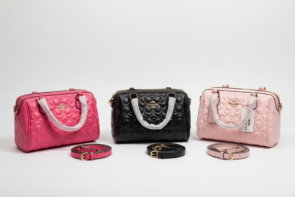 Designer Inspired Pink Shoulder Bag