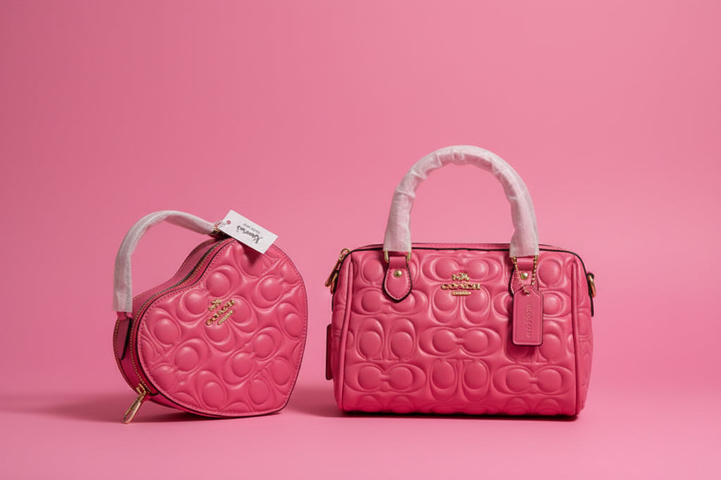 Designer Inspired Pink Shoulder Bag