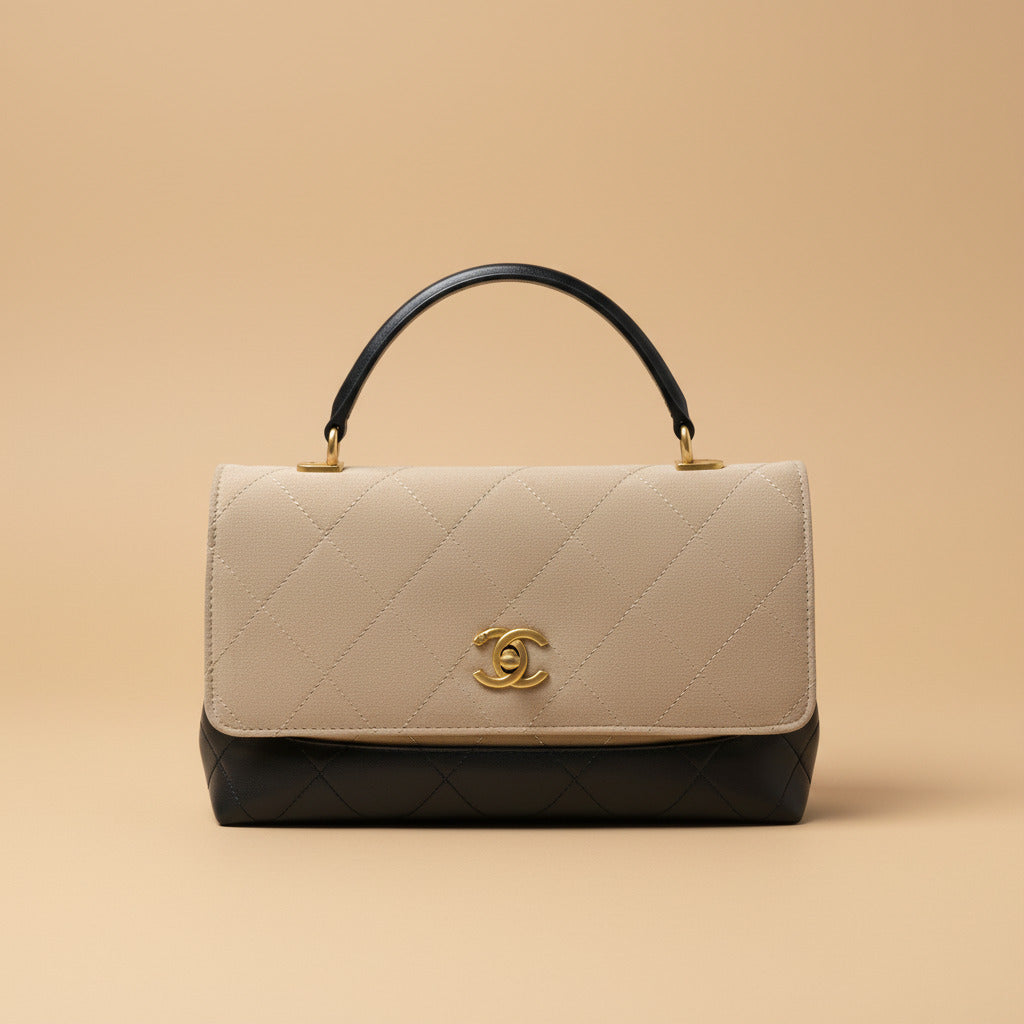 Designer Inspired Velvet CC Handbag - Luxury Shoulder Bag