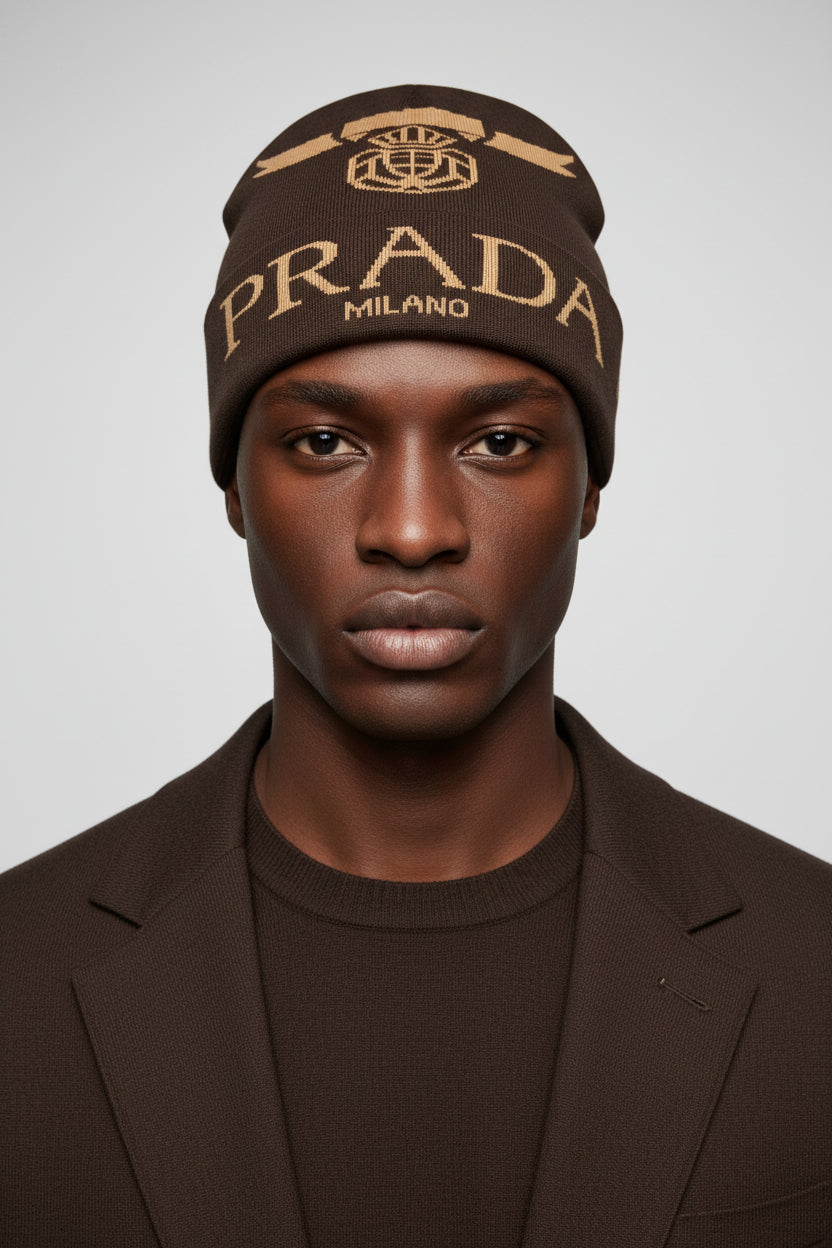 Designer Inspired P Winter Hat Beanie