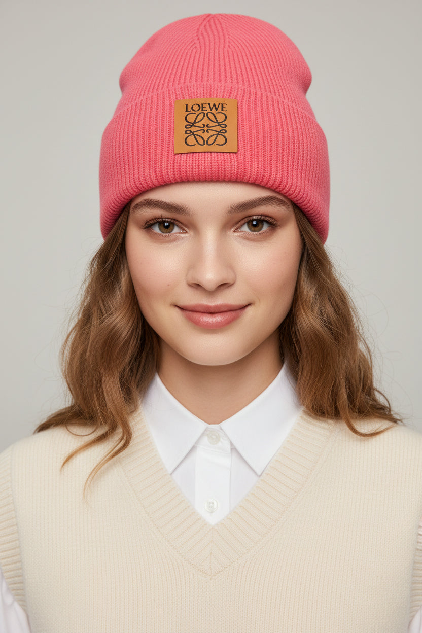 Designer Inspired Beanie Winter Hat - Luxury Warmth