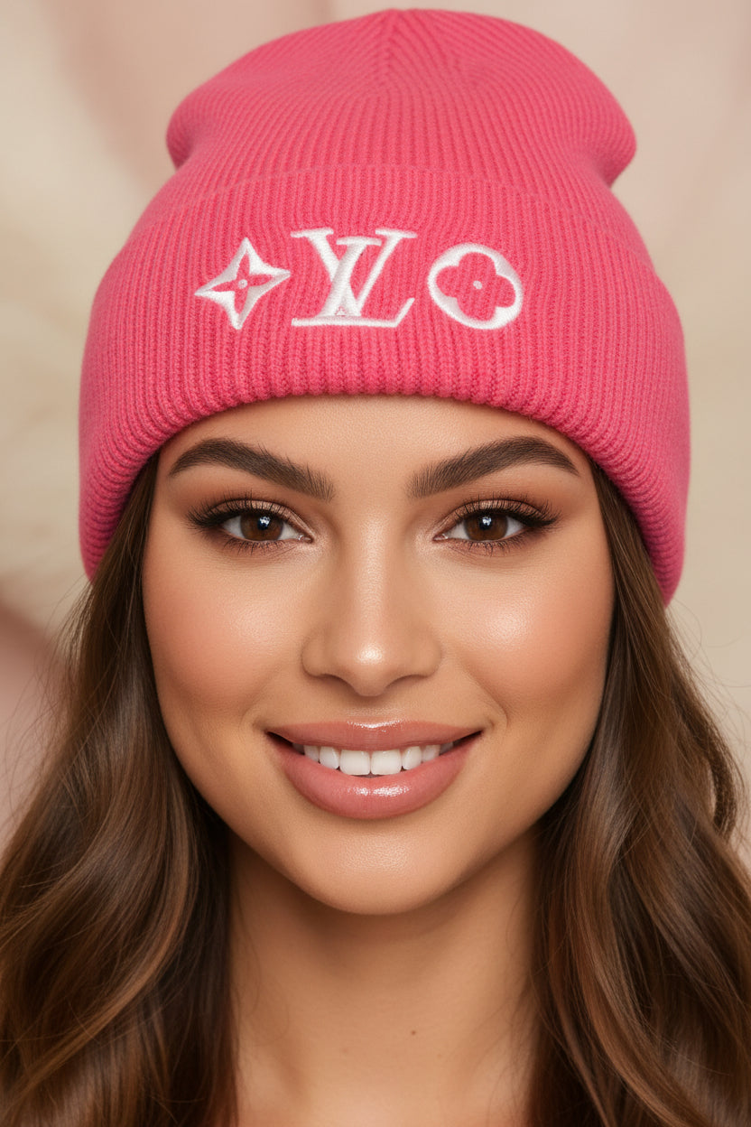 LV Designer Inspired Winter Hat Beanie