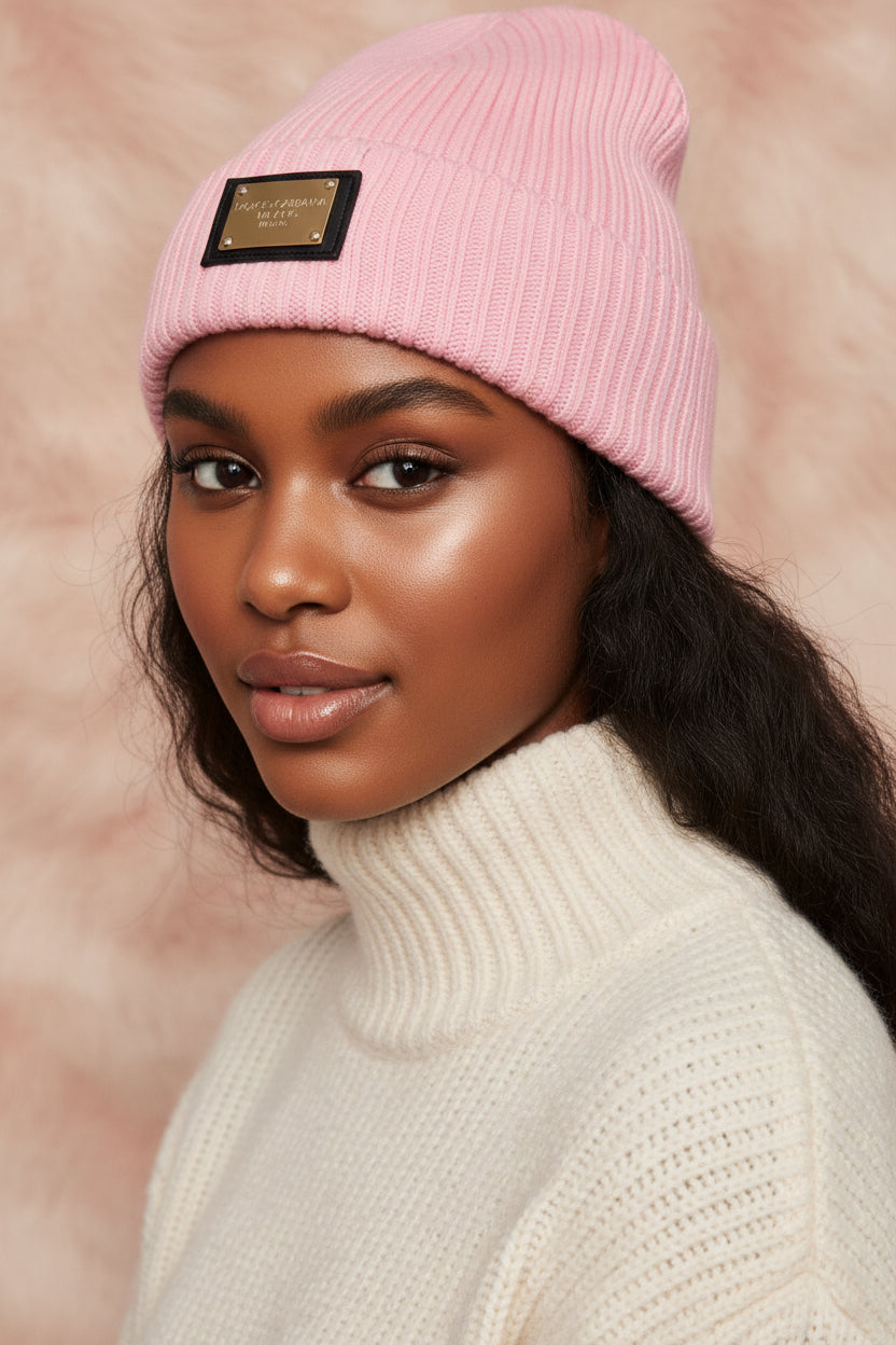DG Designer Inspired Beanie Winter Hat - Luxury Warmth
