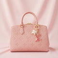 High Quality Pink Bag Charm Keychain - Luxury Statement Accessory