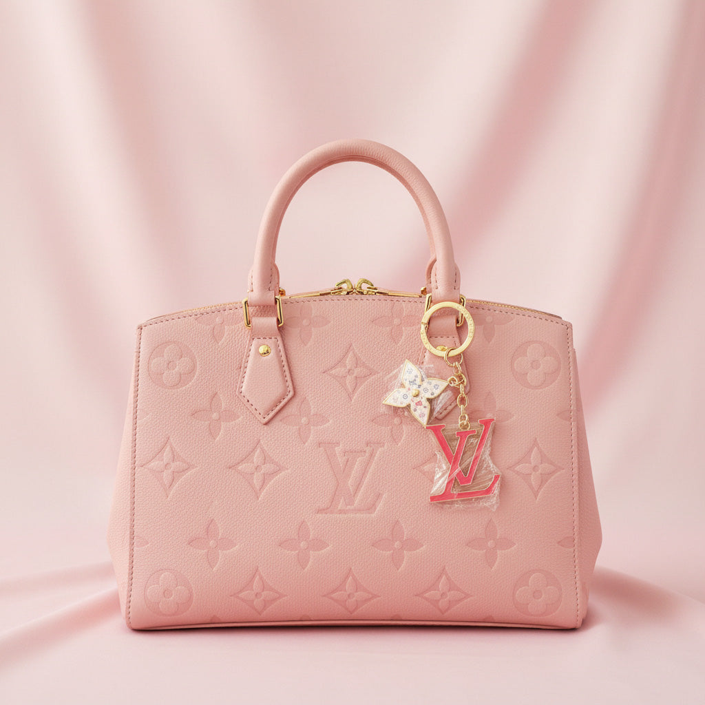 High Quality Pink Bag Charm Keychain - Luxury Statement Accessory