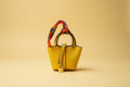 Bag Charm Purse Keychain - Vibrant Yellow Luxury Accessory