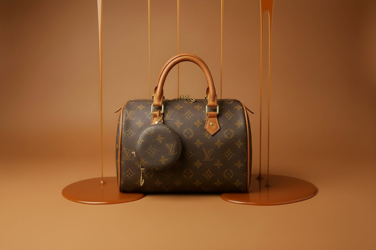 Designer Inspired Medium Speedy Tote Handbag 25cm