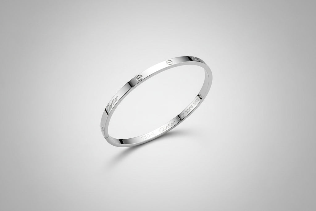 Designer Inspired Cartier Bangle - Luxury Stackable Bracelet Gold