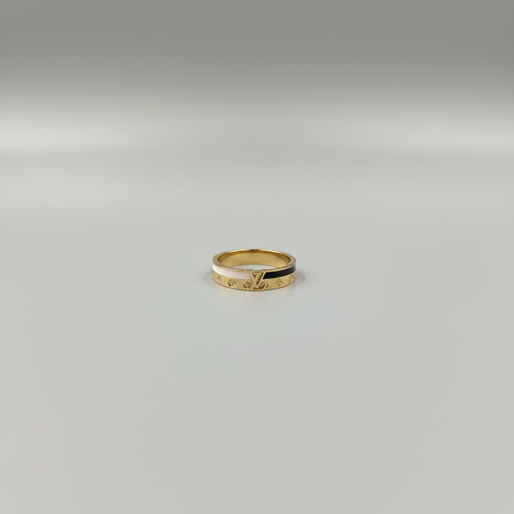 Gold Designer Inspired Ring - Luxury Stackable Statement Ring
