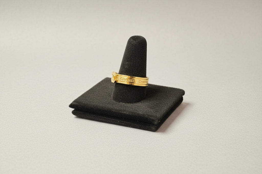 Double C Designer Inspired Ring - Luxury Statement Ring Gold