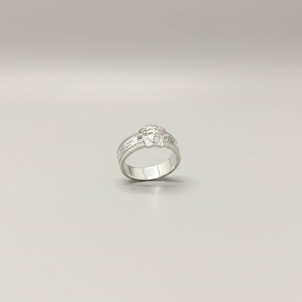 Silver Designer Inspired Ring - Luxury Stackable Statement Jewelry
