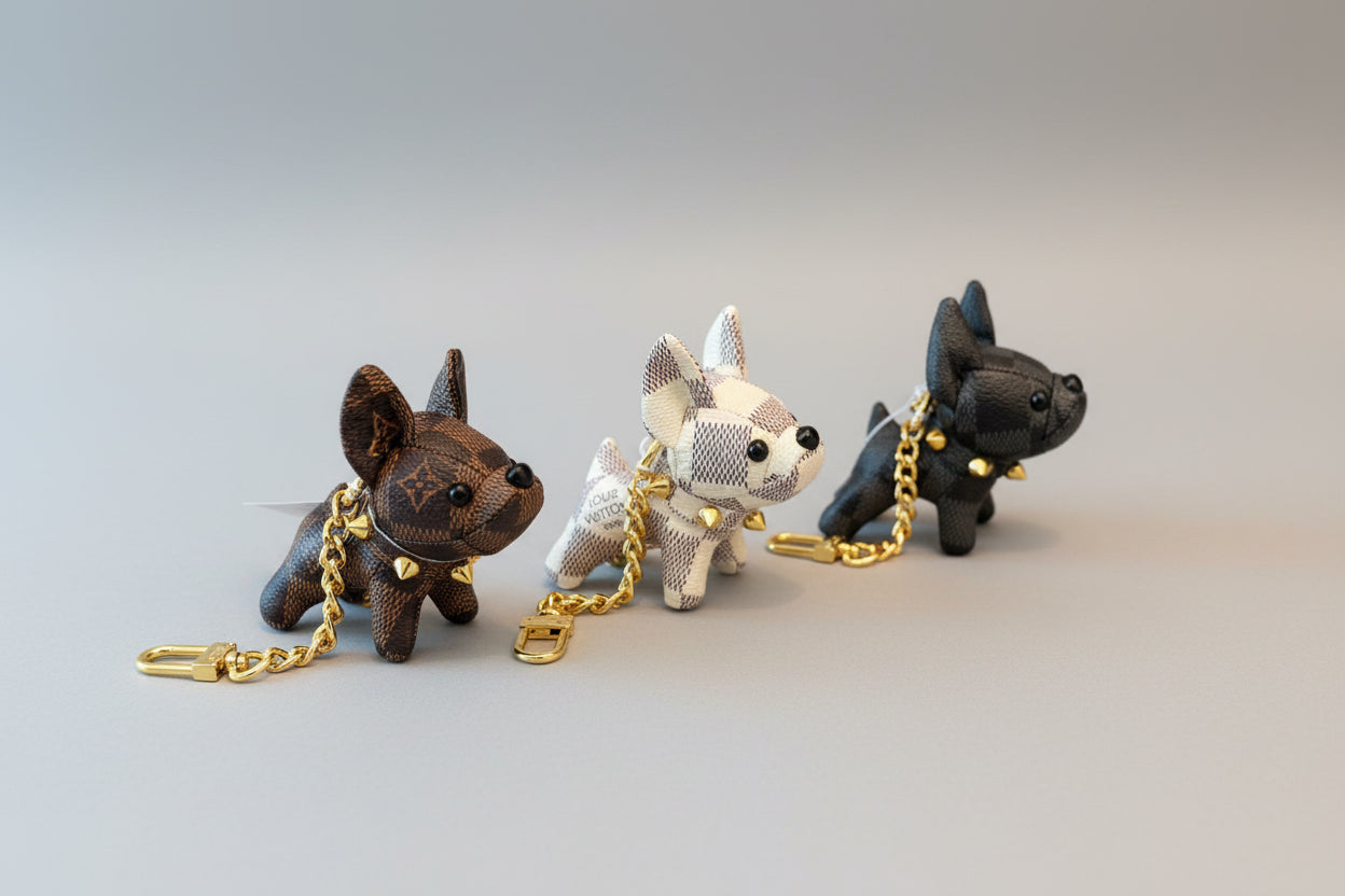 Designer Inspired Puppy Purse Charm