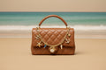 Beach Chain Bag Charm - Coastal Luxury Keychain Accessory