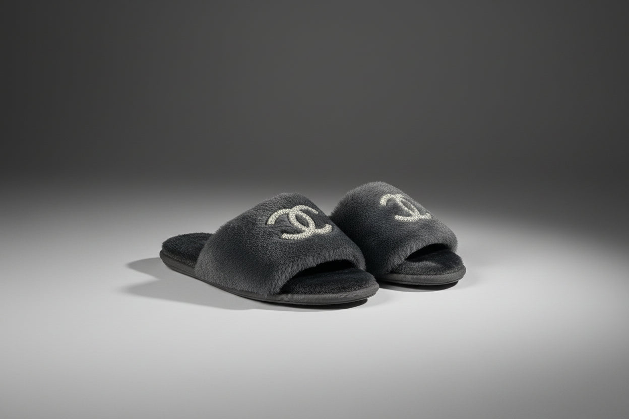 Memory Foam House Slippers - Designer Luxury Slippers Size 40-41