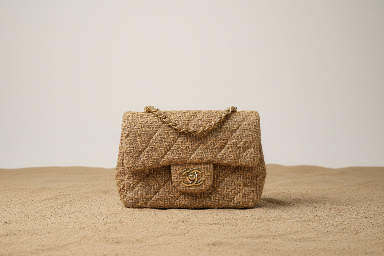 Designer Inspired Straw CC Bag - Summer Beach Bag