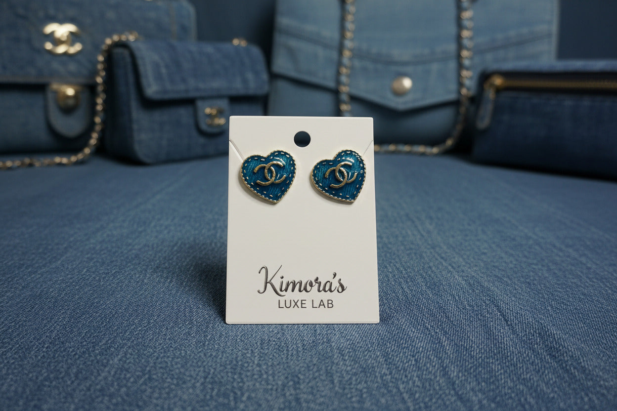 Heart Shaped Stud Earrings
