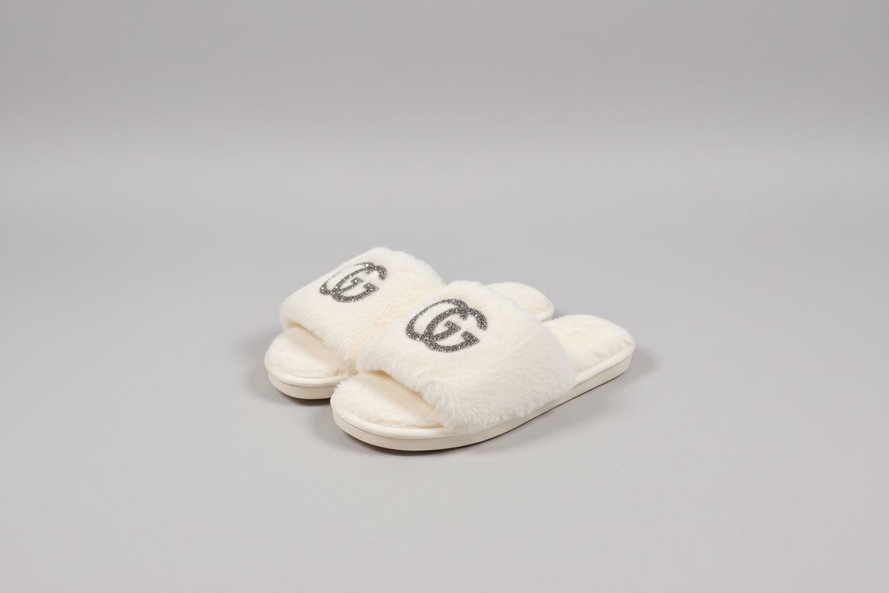 Memory Foam House Slippers - Rose Pink Designer Luxury Slippers Size 42-43
