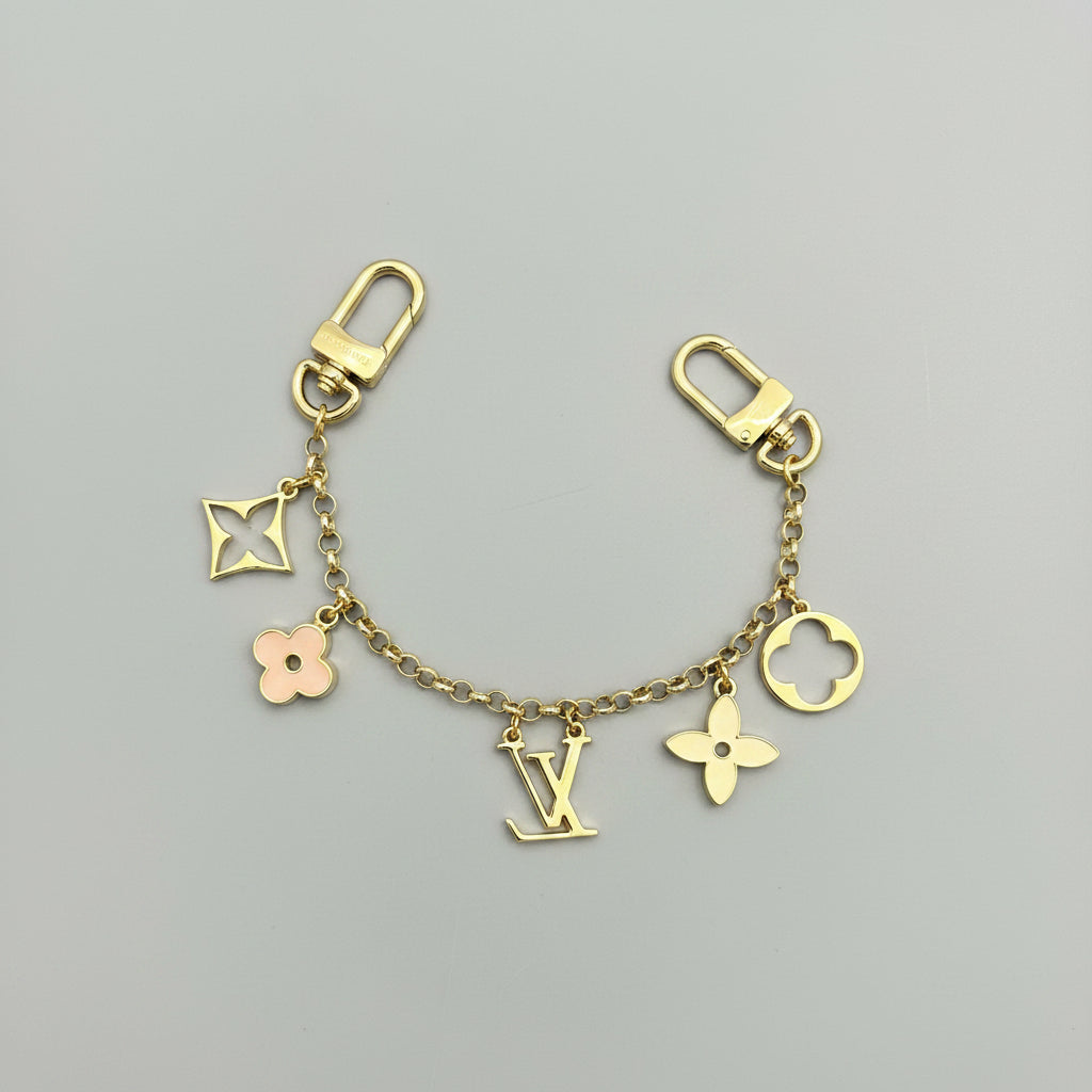 LW Bag Chain Charm – Designer-Inspired Monogram Chain Bag Accessory