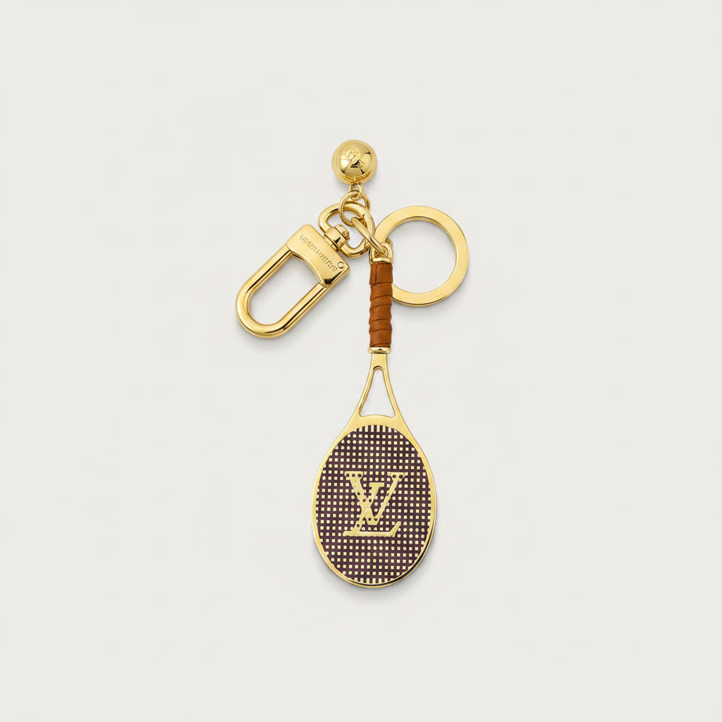 Tennis & Pickleball Bag Charm Keychain – Sporty Luxury Accessory